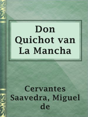 Don Quichot van La Mancha - ebook